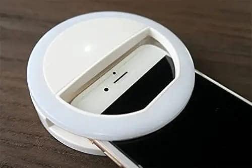 Portable LED Ring Selfie Light for All Smartphones | Tablets Enhancing Ring Light with 3 Level of Brightness for Photography Video Calling (Smart Phones Laptop Tablet LED Ring Selfie Light) trayaguard
