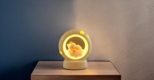 Moon LED Night Lamp with 3 Brightness Modes & Touch Contro trayaguard