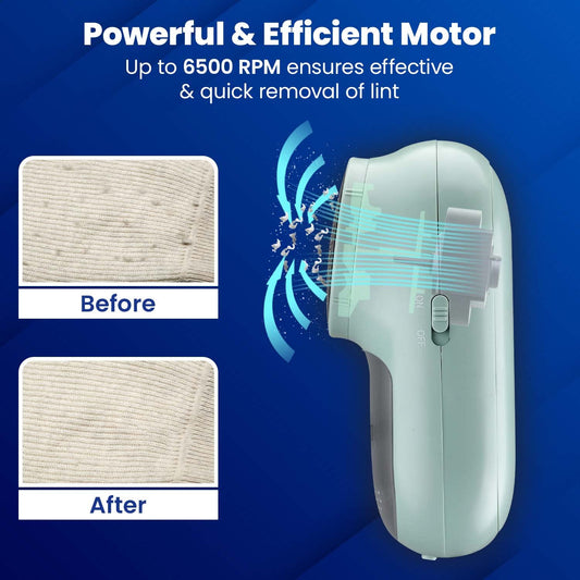 AGARO Lint Remover,Electric Fabric Brush,Rechargeable,Portable,Multi-Functional Fuzz Remover from Woollen Sweaters, Coat, Blankets, Jackets/Burr Remover, Pill Remover from Carpets, Curtains LR2007 trayaguard