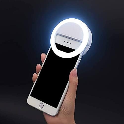 Portable LED Ring Selfie Light for All Smartphones | Tablets Enhancing Ring Light with 3 Level of Brightness for Photography Video Calling (Smart Phones Laptop Tablet LED Ring Selfie Light) trayaguard