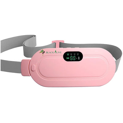 BLACK OLIVE® Portable Cordless Heating Belt for Menstrual Cramps Relief, Heating Pad for Stomach, 3-Speed Temperature Adjustment and 4-Speed Massage Modes, Back and Belly Heating Pad for Women (Multicolor/Assorted)