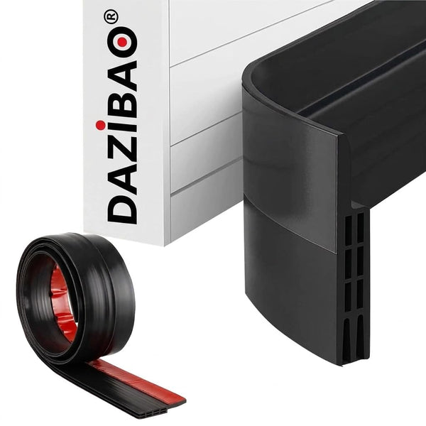 DAZIBAO® Silicone Door Bottom/Under Gap Filler Rubber Sealing Strip, Door Sealer Strip for Cockroach, Insect and Bugs, Seal Air & Dust, Brown, 39 inches