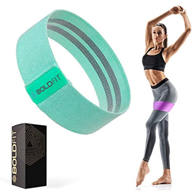 Boldfit Fabric Resistance Band - Loop Hip Band for Women & Men for Hip, Legs, Stretching, Toning Workout. Mini Loop Booty Bands for Glutes, Squats Exercise Usable in-Home & Gym. (