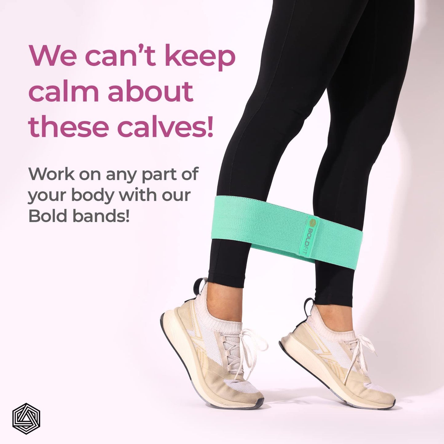 Boldfit Fabric Resistance Band - Loop Hip Band for Women & Men for Hip, Legs, Stretching, Toning Workout. Mini Loop Booty Bands for Glutes, Squats Exercise Usable in-Home & Gym. (