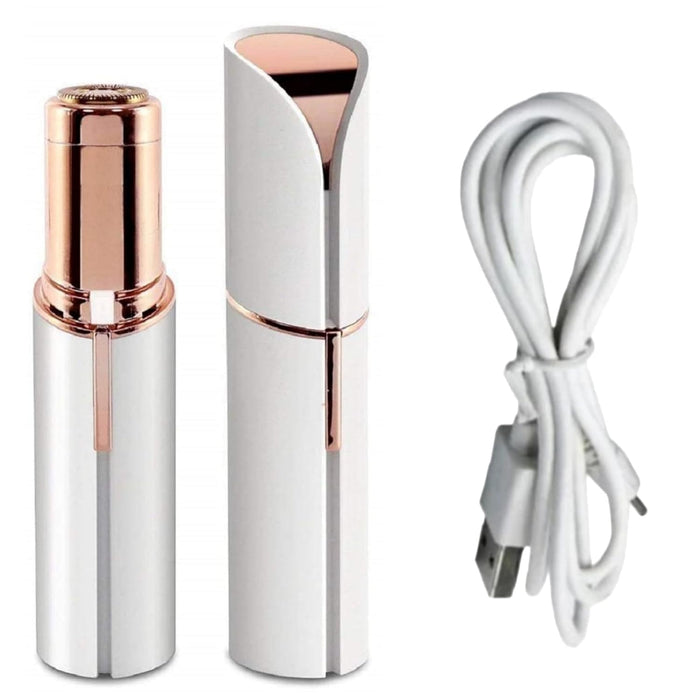 VIFERA Facial Hair Remover Machine for Women - Face, Chin, Cheek, Eyebrow & Upper Lip Hair Remover, USB Rechargeable Epilator With Light(White