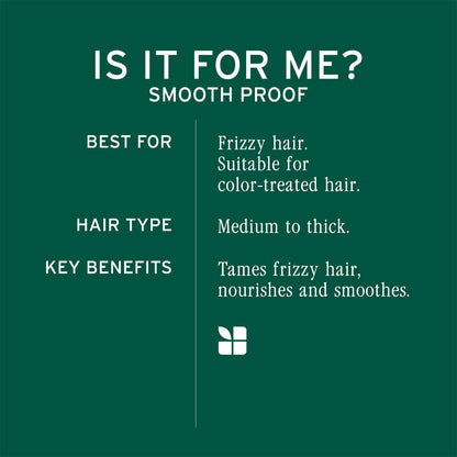 Biolage Smooth Proof 6-in-1 Hair Serum for Deep Smoothening and Frizzy Hair with Avocado and Grape Seed Oil for 72HR Frizz Control for Women and Men Vegan and Cruelty-Free