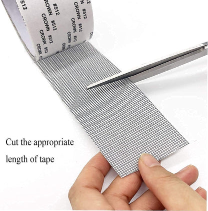 SANKEMU Mosquito Net Repair Tape | Strong Adhesive Mesh Patch for Window & Door Screen | Waterproof Mosquito Net Patch Repair Tape for Torn Mesh & Holes | Easy DIY Screen Repair (PACK OF 1)