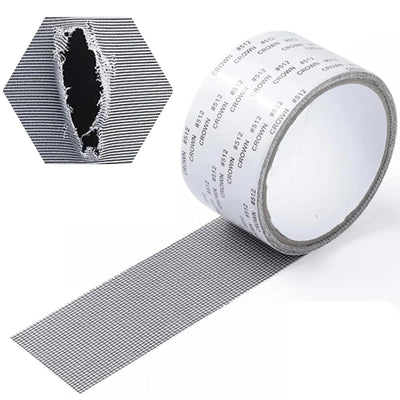 SANKEMU Mosquito Net Repair Tape | Strong Adhesive Mesh Patch for Window & Door Screen | Waterproof Mosquito Net Patch Repair Tape for Torn Mesh & Holes | Easy DIY Screen Repair (PACK OF 1)