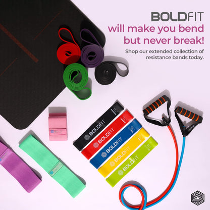 Boldfit Fabric Resistance Band - Loop Hip Band for Women & Men for Hip, Legs, Stretching, Toning Workout. Mini Loop Booty Bands for Glutes, Squats Exercise Usable in-Home & Gym. (