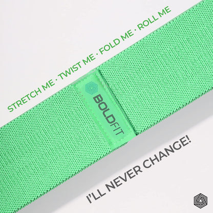 Boldfit Fabric Resistance Band - Loop Hip Band for Women & Men for Hip, Legs, Stretching, Toning Workout. Mini Loop Booty Bands for Glutes, Squats Exercise Usable in-Home & Gym. (