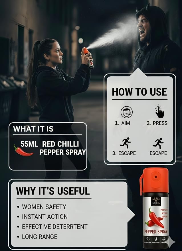 Self Defense Pepper Spray Pack Of 2