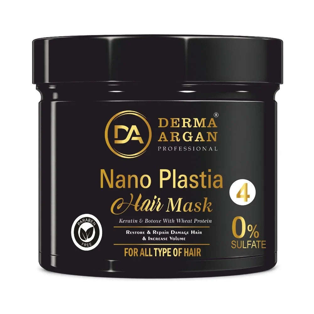 Derma Argan Nano Plastia Hair Mask for Frizz-Free Hair 500g trayaguard